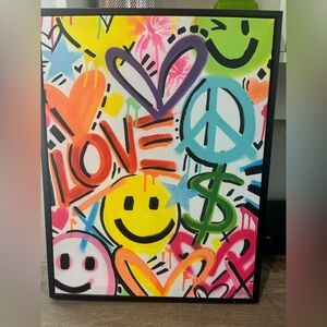 Colorful Graffiti Art Canvas